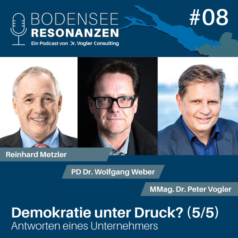 Podcast 08 Demokratie 5von5 768x768 - Ist die Demokratie unter Druck? - mit Reinhard Metzler; Unternehmer (Reihe "Demokratie", Teil 5/5)